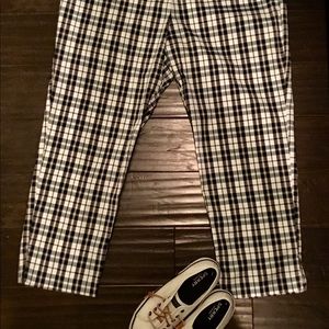 Plaid Ladies Preppy Golf Capri